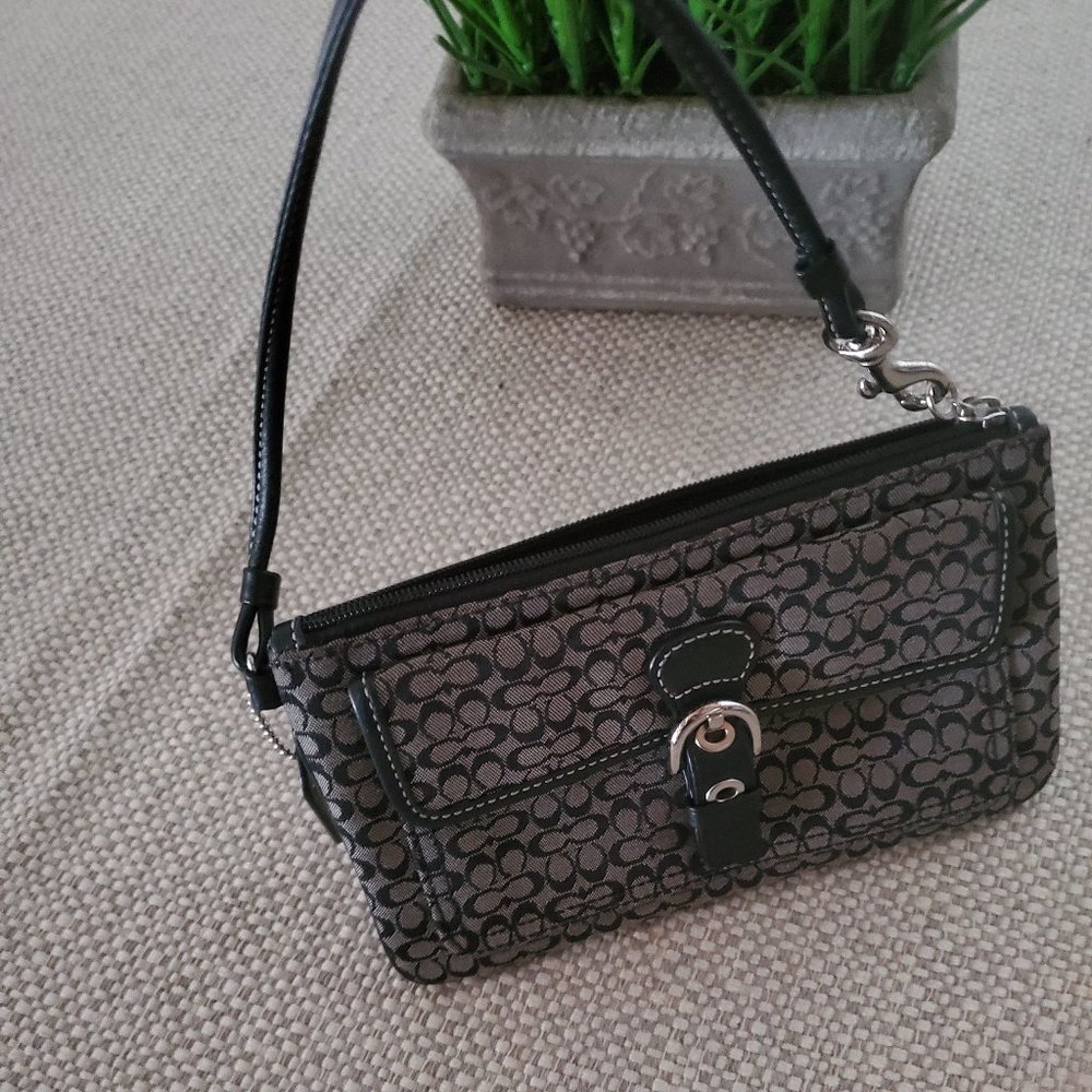 Coach Wrist HandbagBag Black/Taupe